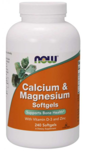 Calcium a magneisum softgels NOW