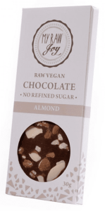 Čokoláda s mandlemi Raw Vegan chocolate