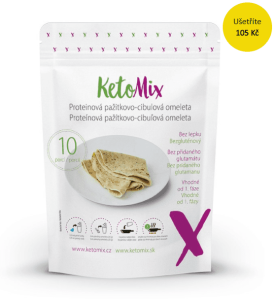 Proteinová omeleta s cibulí a pažitkou KetoMix