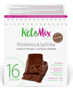 Proteinové tyčinky s čokoládou Ketomix