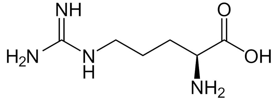 L-arginin chemický vzorec